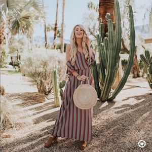 Off the shoulder maxi dress